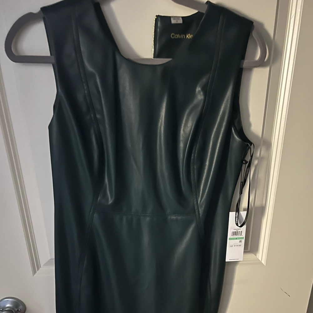 Calvin Klein Dark Green Mini Dress